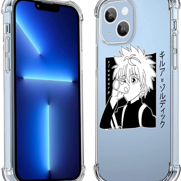 TPU Case for iPhone 13 Girly Anime Clear Cute Character Cases for Girls Kids Boy
